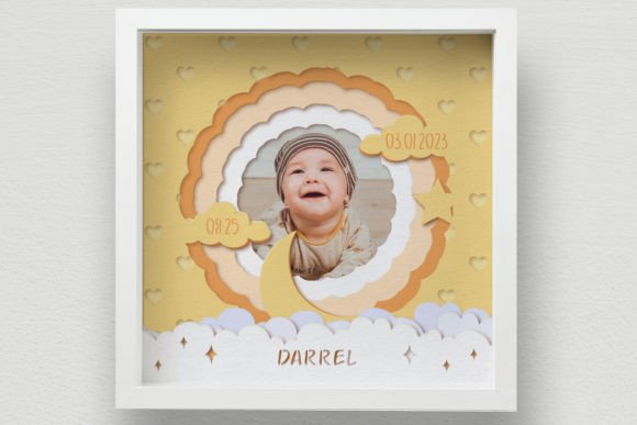 3D Baby Photo Frame Shadow Box SVG: A Designer's Guide