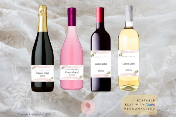 Bridal Shower Champagne and Wine Label: A Design Guide