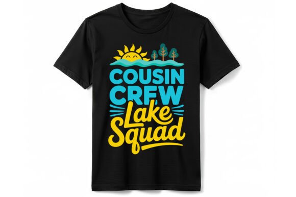 Cousin Crew Lake Squad T-Shirt: A Design Asset for Summer Brands