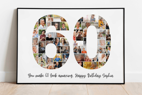 Designing a Timeless 60th Birthday Photo Collage Template