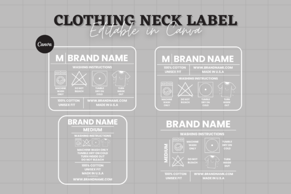 Editable Clothing Tag Bundle: Elevate Your Brand with Canva