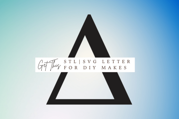 Elevate Your Designs with the Greek Letter Delta SVG & STL