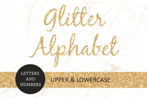 Gold Glitter Alphabet: Elevate Your Digital Design Projects