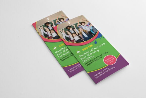 Modern School Admission Trifold Brochure Design Guide