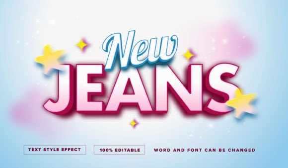 New Jeans Text Style Effect Editable: Instant Visual Impact