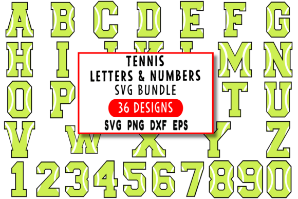 Serve Up a Win: The Power of the Tennis Letters and Numbers SVG