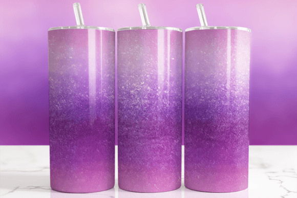 Styling Your Brand: The Ombre Purple Glitter Tumbler Wrap