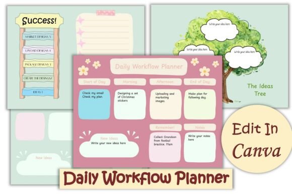 Workflow Daily Planner: Your Organized Creative Companion